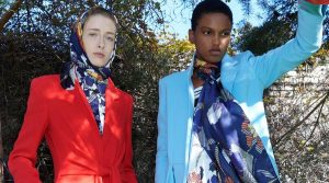 stylish coats in blue and red from Roland Mouret